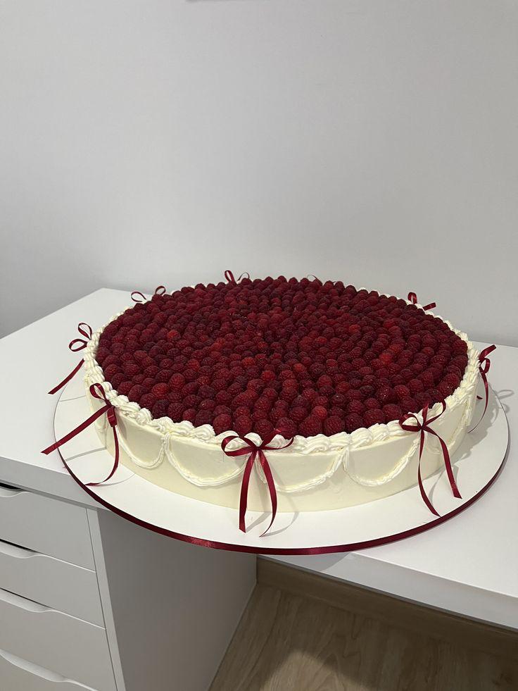 A freshly made Alliance Bakery cake