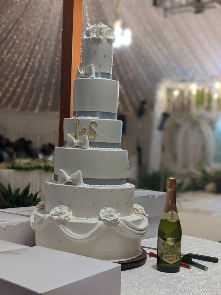 A freshly made Alliance Bakery cake